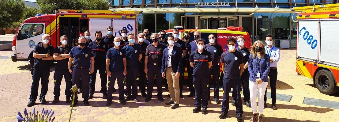 200 bomberos se forman para intervención en situaciones de emergencia en TORRE SEVILLA 